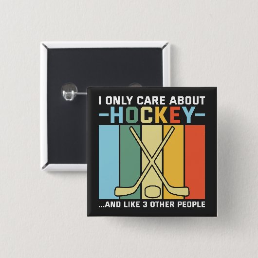 Nur Sorge um Hockey Button (Vorne & Hinten)