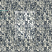 Nur Sphyx-Katzen-Indigoperle Stoff (Kachel)