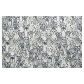 Nur Sphyx-Katzen-Indigoperle Stoff (Fat Quarter (45,7 x 55,9 cm))