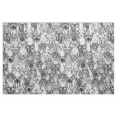 nur Sphyx-Katzen Schwarz-weiß Stoff (Fat Quarter (45,7 x 55,9 cm))