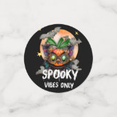 Nur Spooky Vibes, Creepy Pumpkin Konfetti (Klein Vorderseite)