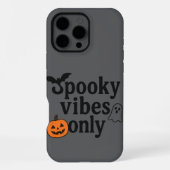 Nur Spooky Vibes 🎃 | Halloween-Sticker iPhone Hülle (Rückseite)