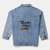 Nur Spooky Vibes 🎃 | Halloween-Sticker Jeansjacke (Rückseite)