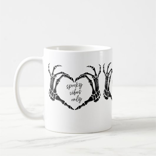 Nur Spooky Vibes Kaffeetasse (Links)