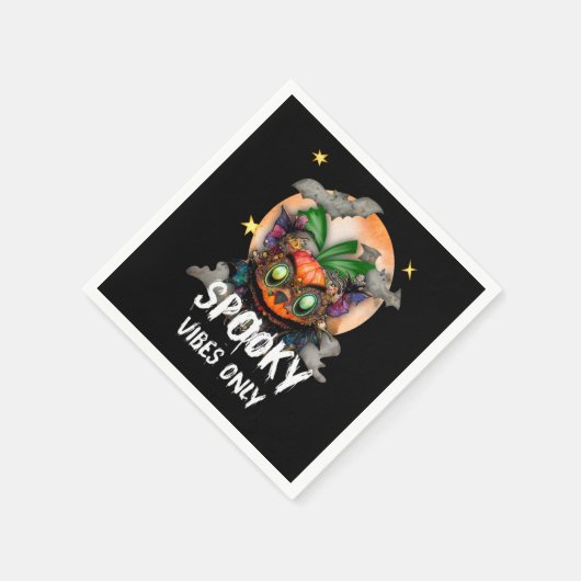 Nur Spooky Vibes Serviette (Ecke)