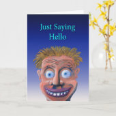 Nur Sprichwort Hallo Karte (Gelbe Blume)