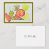 Nur Sprichwort Hallo Mitteilungskarte (Vorne/Hinten)