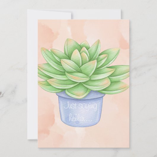 Nur Sprichwort Hallo...notcard Einladung (Vorderseite)