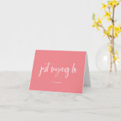 Nur Sprichwort Hi| Einfache Schrift Rosa und Weiß Karte (Gelbe Blume)