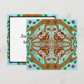 Nur Sprichwort Hi, Owl Mandala Handgezeichnete Kun Mitteilungskarte (Vorne/Hinten)