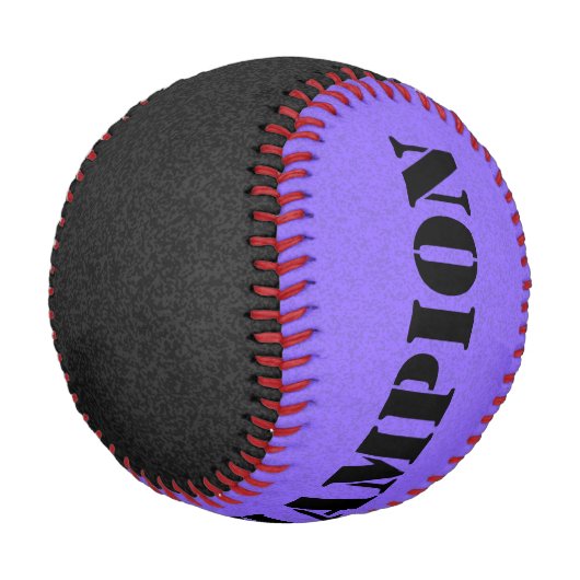 Nur Spritzer Farbe: schwarz & lila Baseball (Schrägansicht)