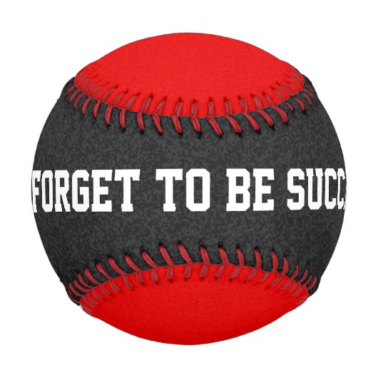 Nur Spritzer Farbe: Schwarz - Rot + Ihre Ideen Baseball (Rückseite)