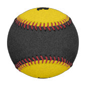 Nur Spritzer Farbe: schwarz und dunkelgelb Baseball (Rückseite)