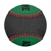 Nur Spritzer Farbe: schwarz und dunkelgrün Baseball (Rückseite)