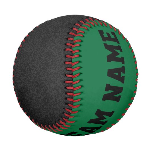 Nur Spritzer Farbe: schwarz und dunkelgrün Baseball (Schrägansicht)