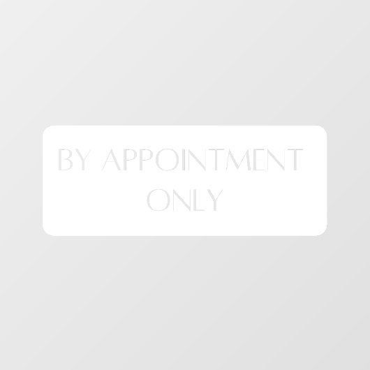 Nur Storefront Decal Fensteraufkleber (Blatt)