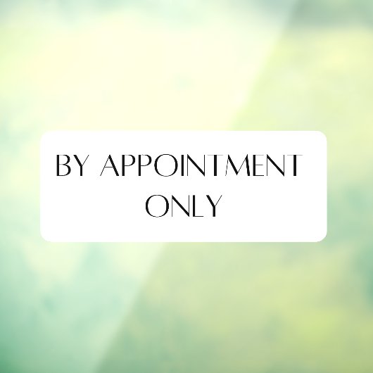 Nur Storefront Decal Fensteraufkleber (Blatt 3)