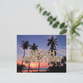 Nur Strand-Vibes Postkarte (Stehend Vorderseite)
