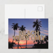 Nur Strand-Vibes Postkarte (Vorne/Hinten)