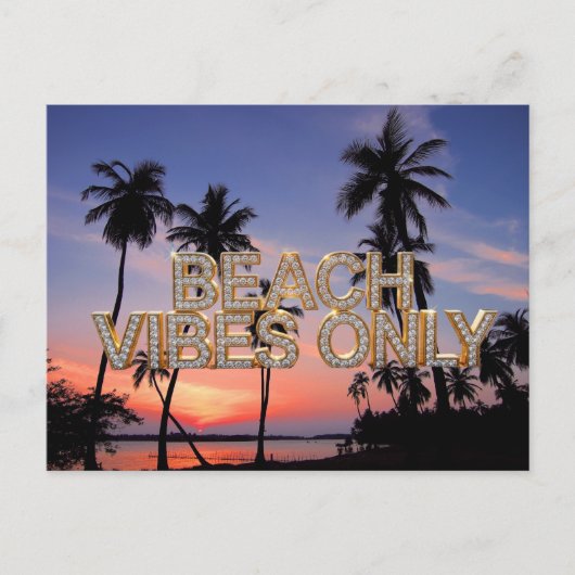 Nur Strand-Vibes Postkarte (Vorderseite)