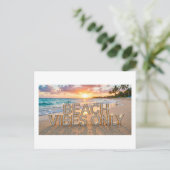 Nur Strand-Vibes Postkarte (Stehend Vorderseite)
