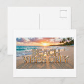 Nur Strand-Vibes Postkarte (Vorne/Hinten)