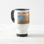 Nur Strand-Vibes-Tasse Reisebecher (Vorderseite Links)