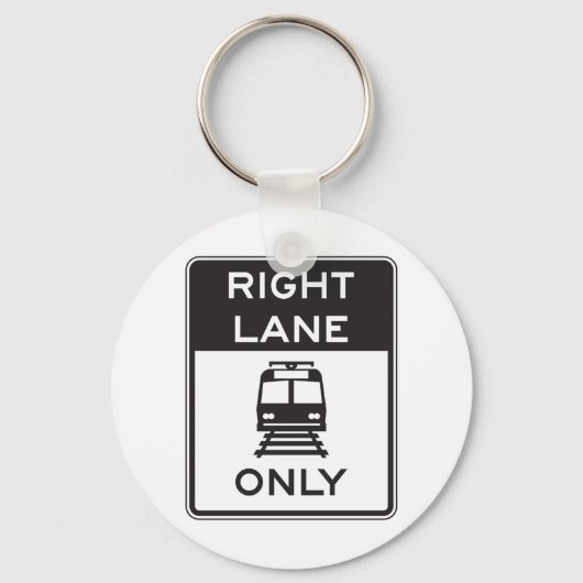 Nur Straßenbahn rechts Schlüsselanhänger (Vorderseite)