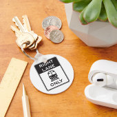 Nur Straßenbahn rechts Schlüsselanhänger