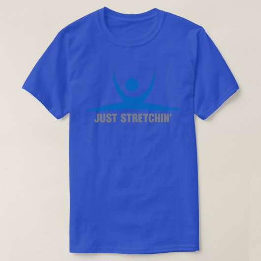 Nur Stretchinx27-Abbildung in blau T-Shirt (Design vorne)