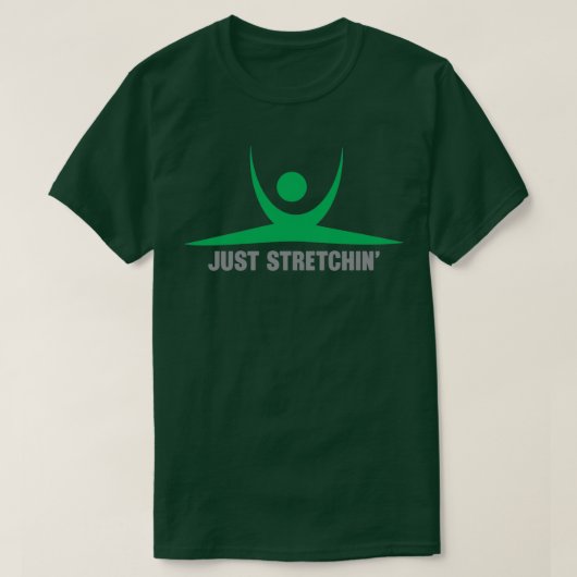 Nur Stretchinx27-Abbildung in grün T-Shirt (Design vorne)