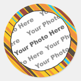 Nur Stripes Custom Foto Stickers