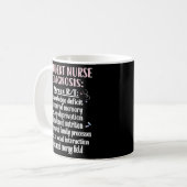 Nur Student der Krankenpflege Krankenpflege Kaffeetasse (Vorderseite Links)