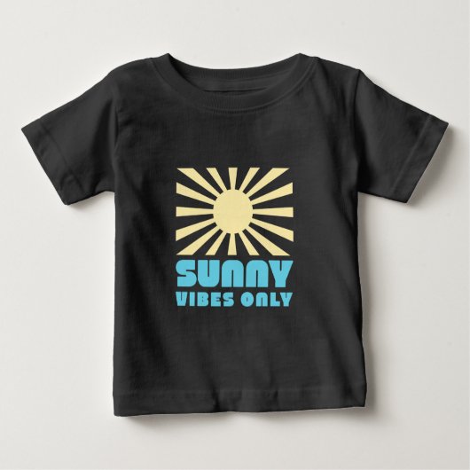 Nur Sunny Vibes - Bold Retro Sunshine Graphic Baby T-shirt (Vorderseite)