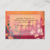 Nur Sunset Serenade Hochzeit für Erwachsene Begleitkarte (Rückseite)