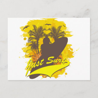 Nur surfen postkarte