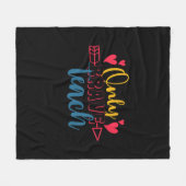 Nur tapfere Lehrertage Fleecedecke (Vorderseite (Horizontal))