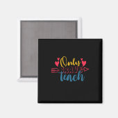 Nur tapfere Lehrertage Magnet (Vorderseite/Rückseite)