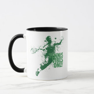 Nur Tennis Vibes Retro Grunge Splatter Sport Tasse