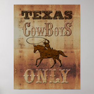 Nur Texas~ Cowboys Poster