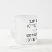 Nur Text Got Mattglastasse (Vorderseite Links)