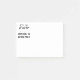 Nur Text Got Post-it Klebezettel