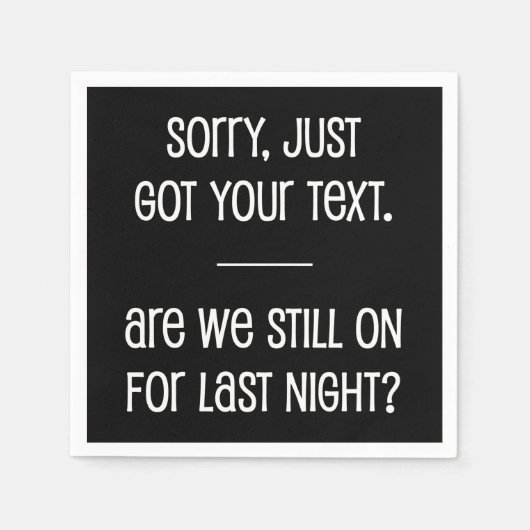 Nur Text Got Serviette (Vorderseite)