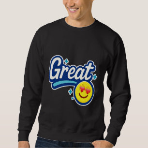 Nur tolle Vibes – Love Eyes Emoji Sweatshirt