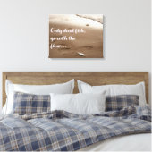 Nur tote Fische gehen mit dem Fluss | Funny Zitat Leinwanddruck (Insitu (Schlafzimmer))