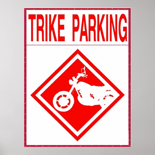 Nur Trike Parking Poster (Vorne)