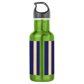 Nur Trinkwasser Grün Edelstahlflasche (Rückseite)