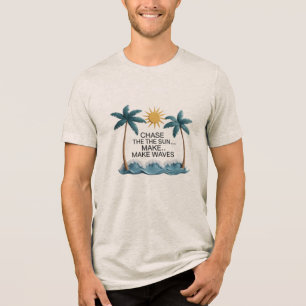 Nur tropische Tiere - Sonne, Wellen und Kälte Tri-Blend Shirt