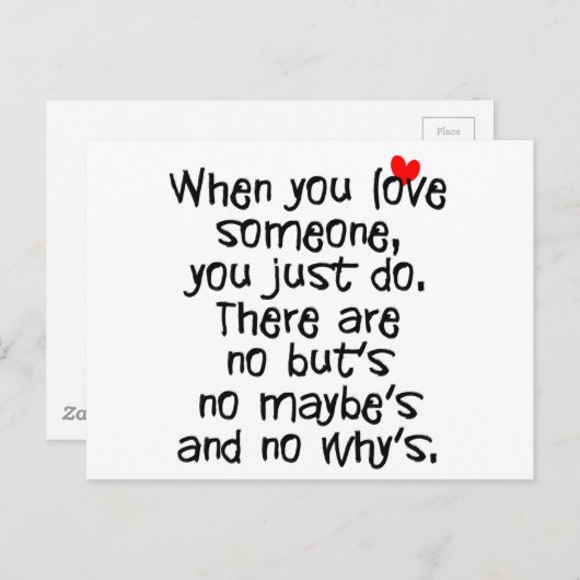 nur tun postkarte (Vorne/Hinten)