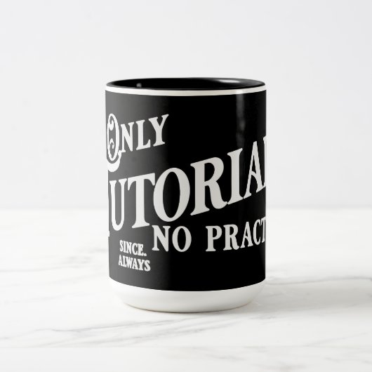 Nur Tutorials, keine Übung Zweifarbige Tasse (Mittel)